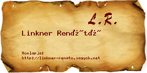 Linkner Renátó névjegykártya
