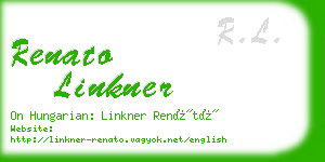 renato linkner business card